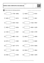 Addition within 10000 [Fill-in-the-blank] (2)