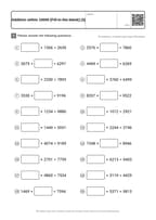 Addition within 10000 [Fill-in-the-blank] (3)