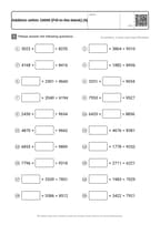 Addition within 10000 [Fill-in-the-blank] (4)