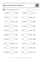Addition within 10000 [Fill-in-the-blank] (5)