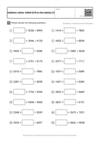 Addition within 10000 [Fill-in-the-blank] (7)