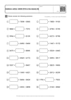 Addition within 10000 [Fill-in-the-blank] (9)