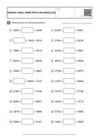 Addition within 10000 [Fill-in-the-blank] (10)