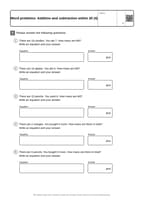 Word problems: Addition and subtraction within 20 (4)