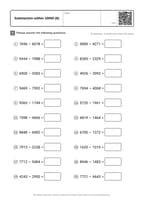 Subtraction within 10000 (6)