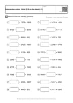 Subtraction within 10000 [Fill-in-the-blank] (1)