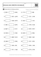 Subtraction within 10000 [Fill-in-the-blank] (2)