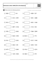 Subtraction within 10000 [Fill-in-the-blank] (5)