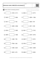 Subtraction within 10000 [Fill-in-the-blank] (7)