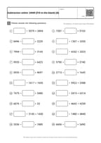 Subtraction within 10000 [Fill-in-the-blank] (8)