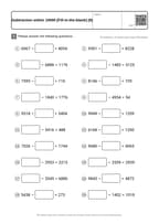 Subtraction within 10000 [Fill-in-the-blank] (9)