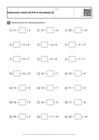 Subtraction within 20 [Fill-in-the-blank] (3)