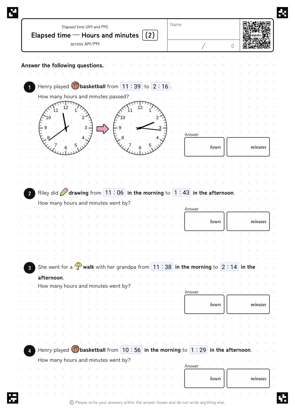 How Many Hours and Minutes?