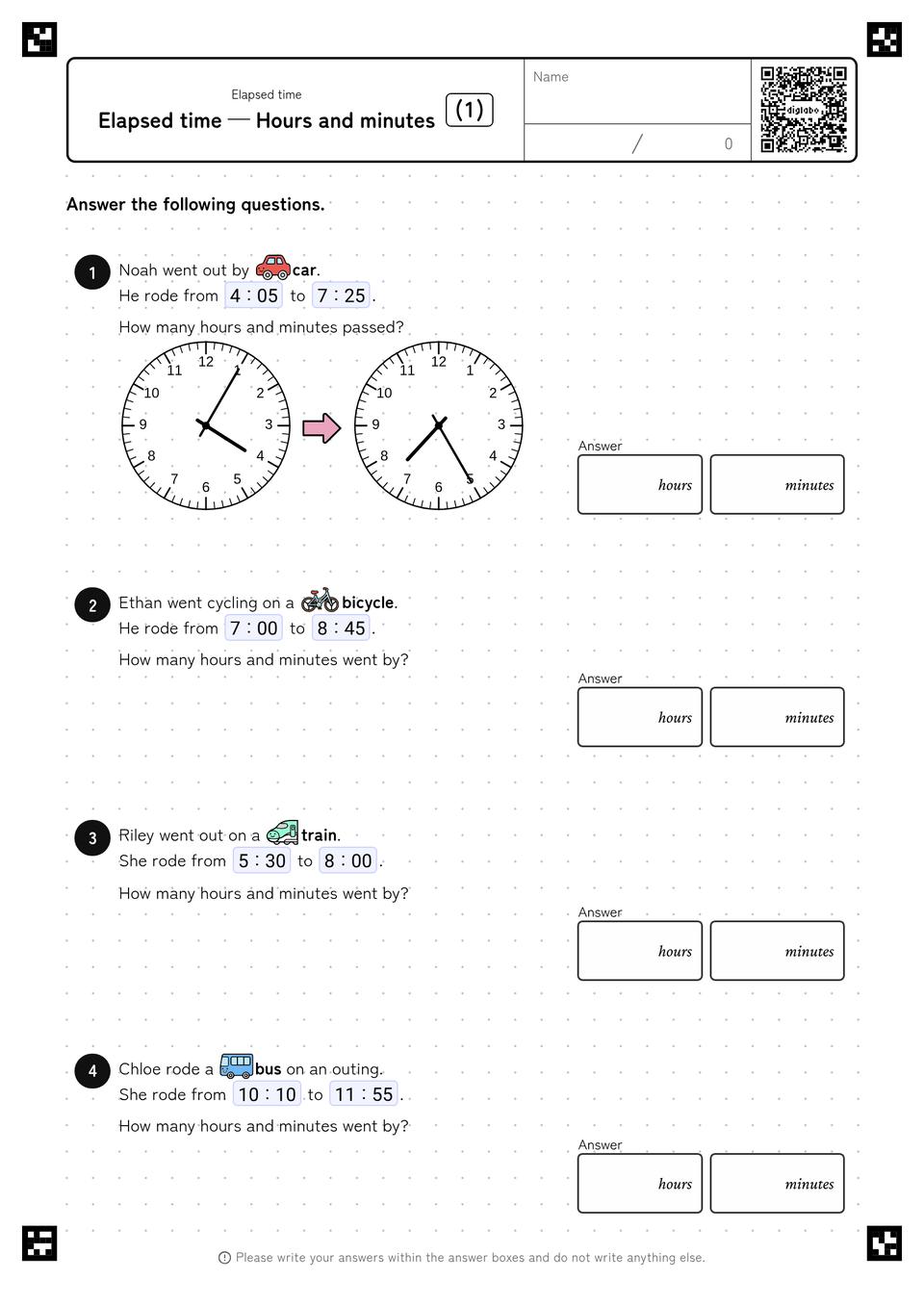 How Many Hours and Minutes?