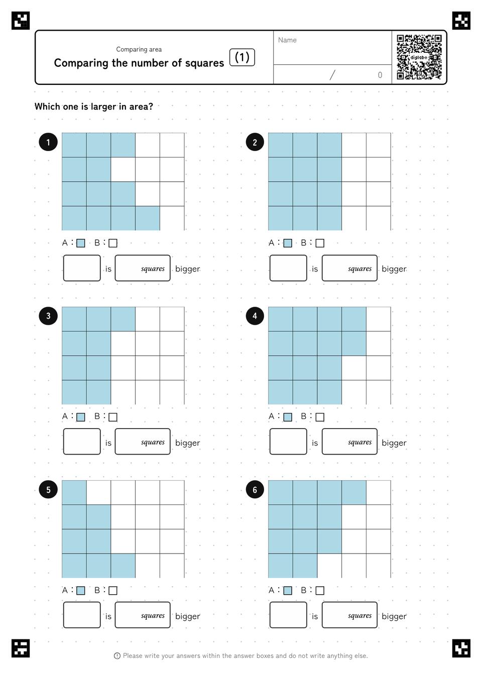 Comparing the Number of Squares