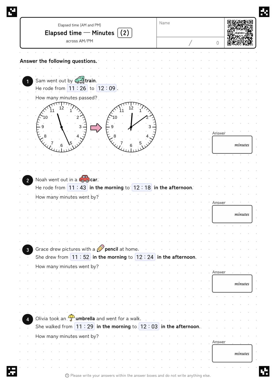 How Many Minutes Passed?