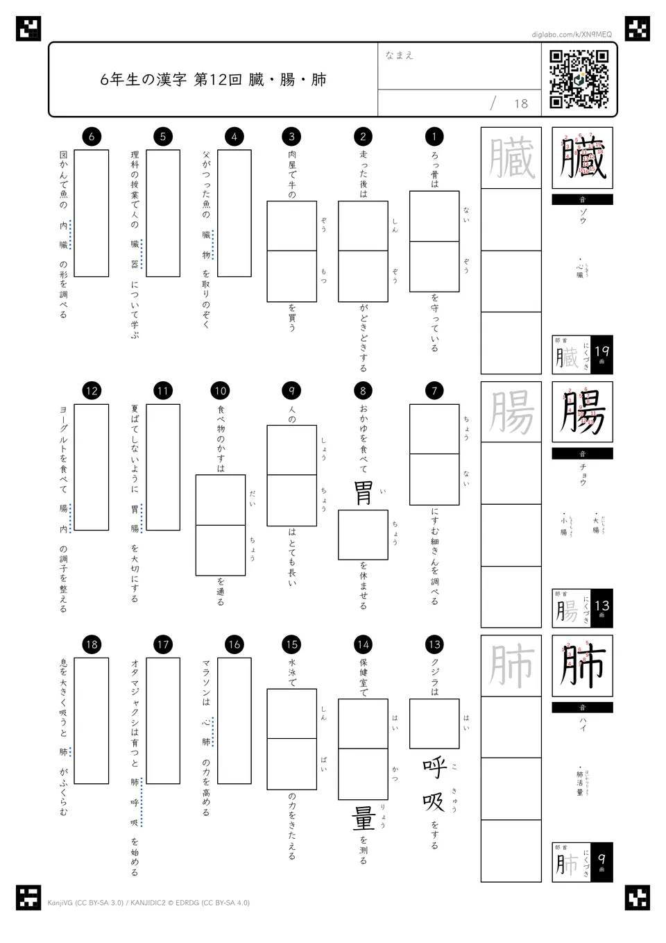 第12回「臓・腸・肺」の紙面