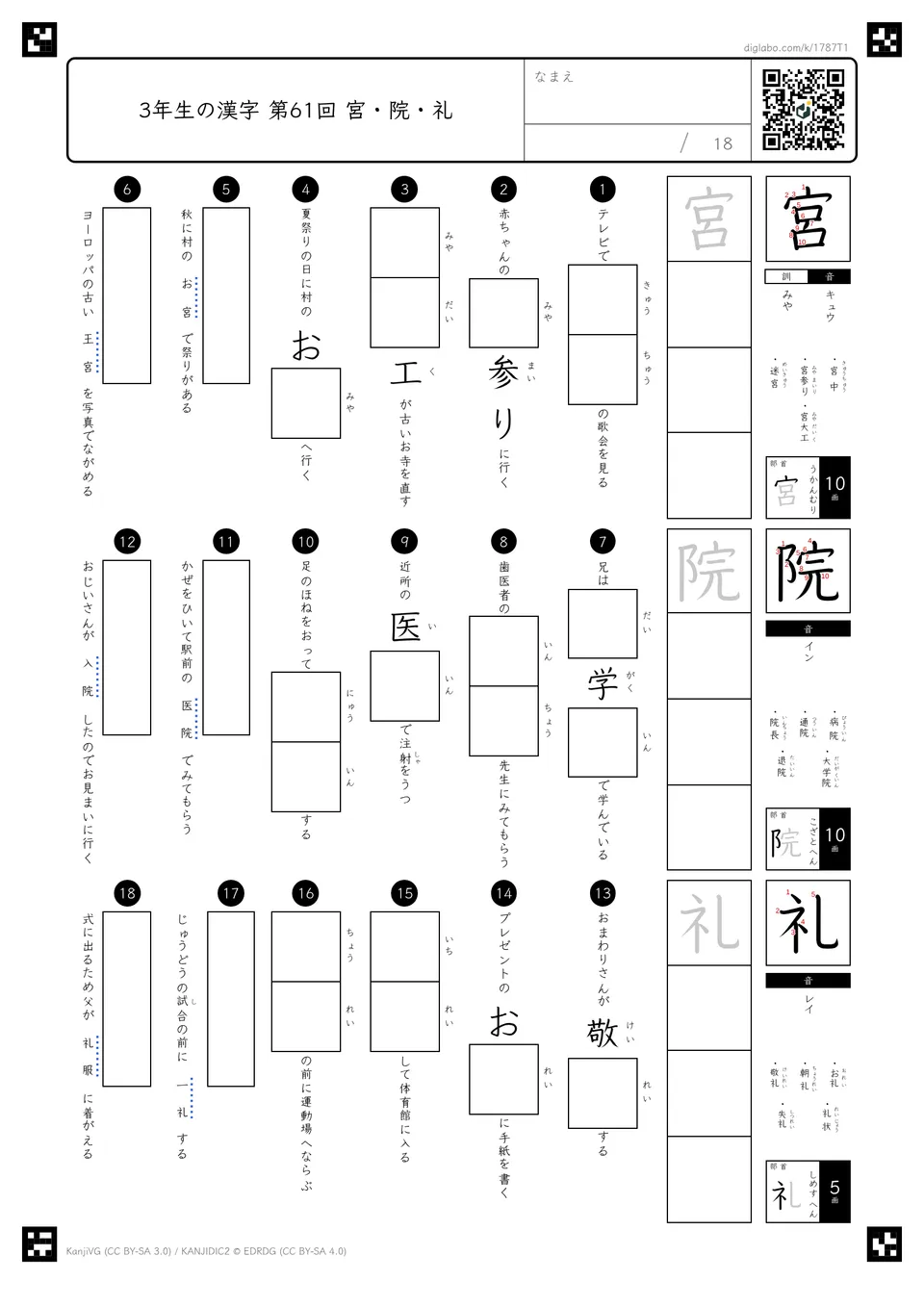 第61回「宮・院・礼」の紙面
