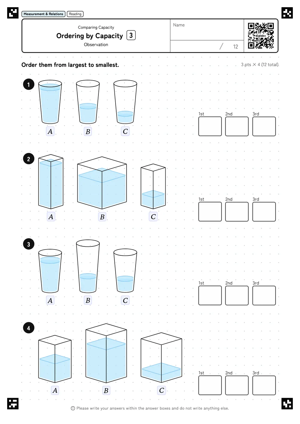 Ordering by Capacity 3