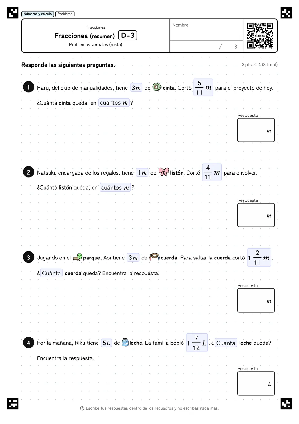 Fracciones (resumen) D-3