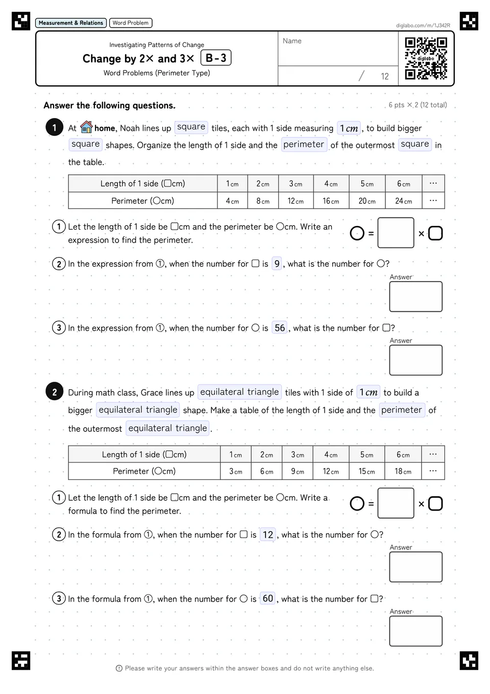 Change by 2× and 3× B-3