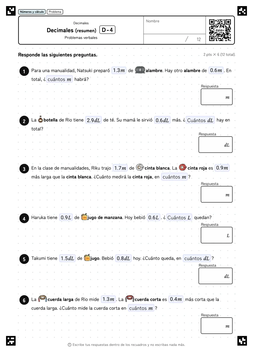 Decimales (resumen) D-4