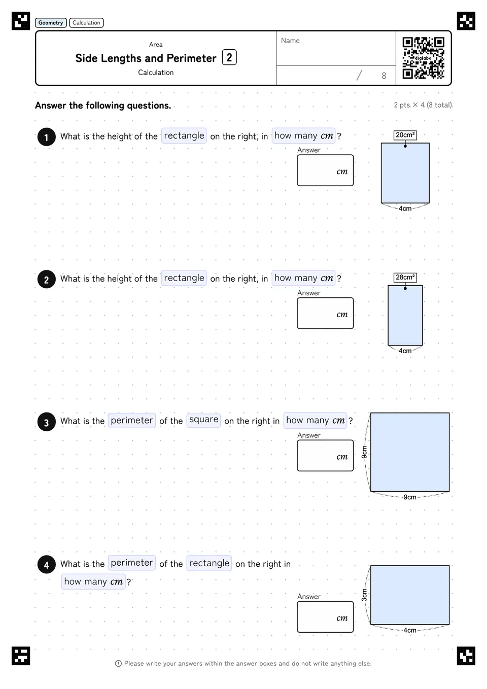 Side Lengths and Perimeter 2