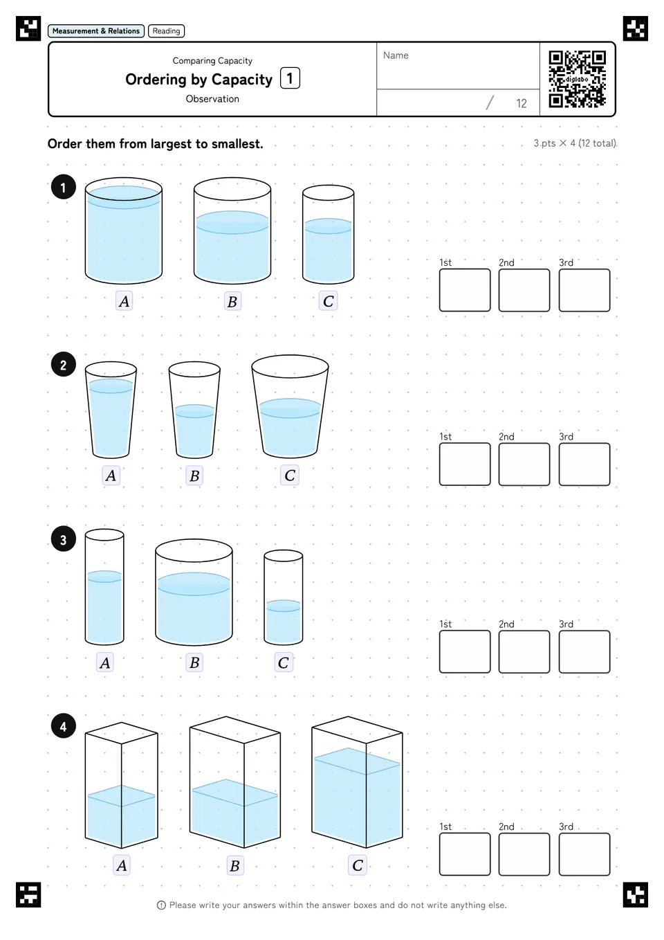Ordering by Capacity 1