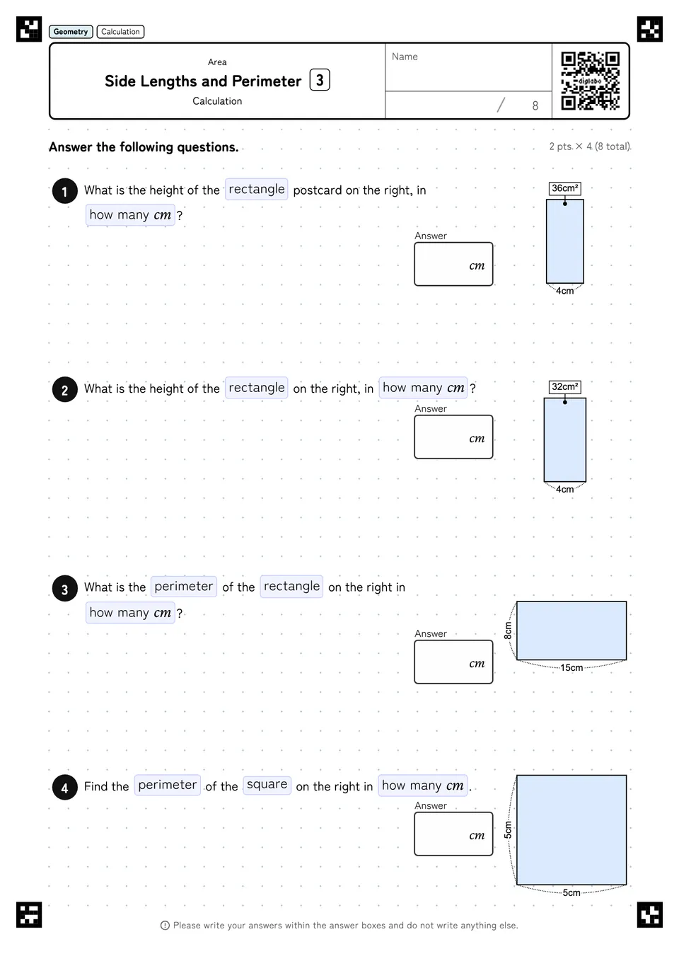 Side Lengths and Perimeter 3