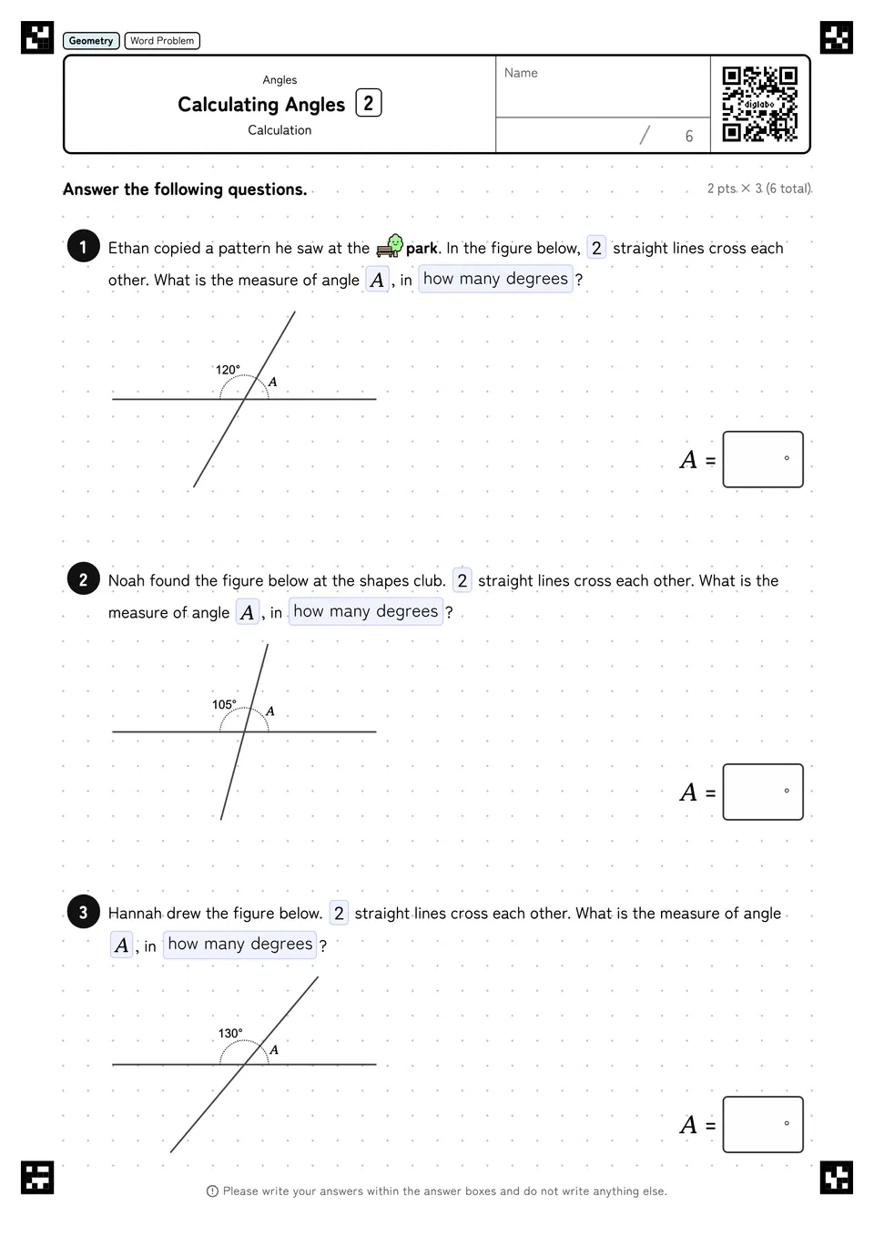 Calculating Angles 2