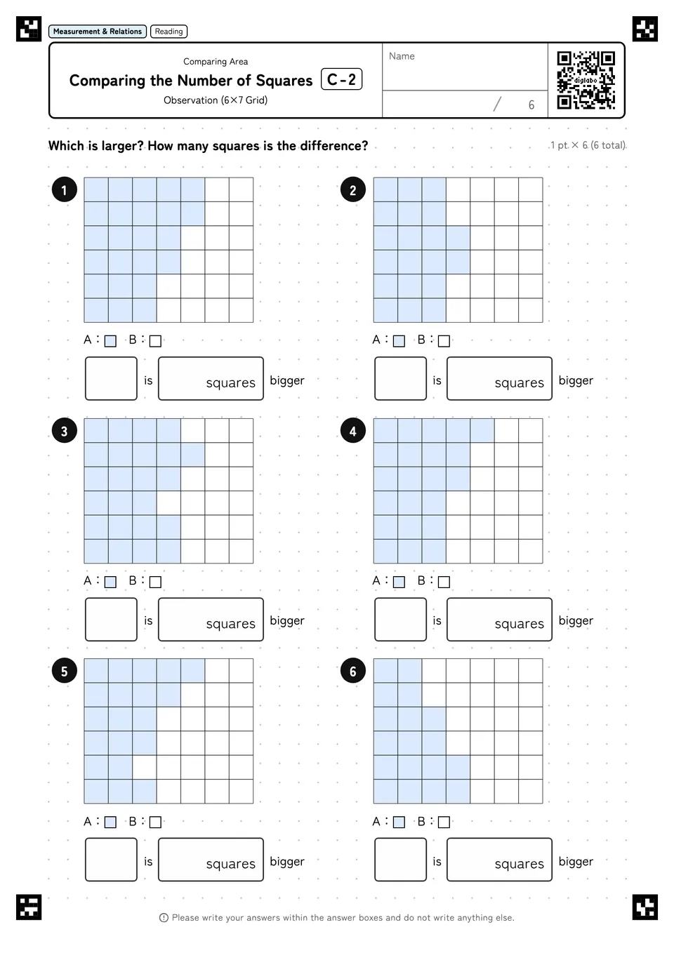 Comparing the Number of Squares C-2