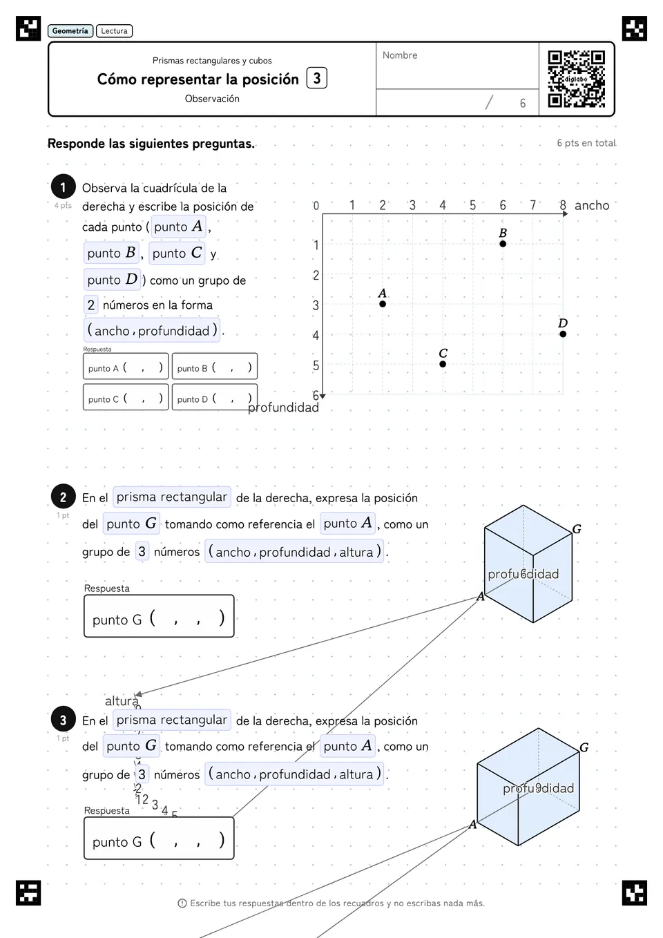 Cómo representar la posición 3