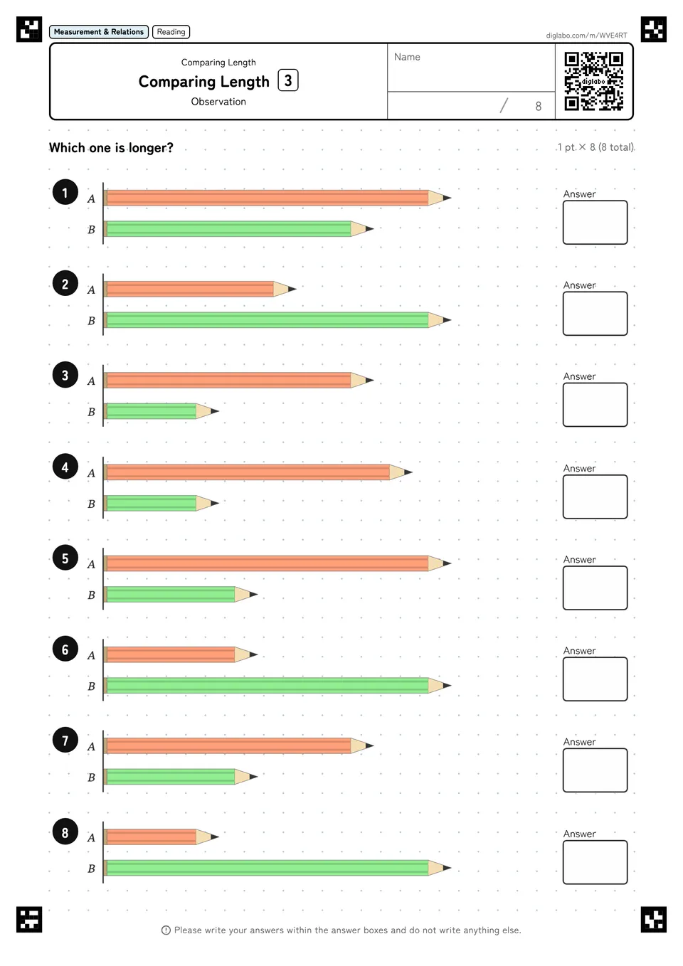 Comparing Length 3