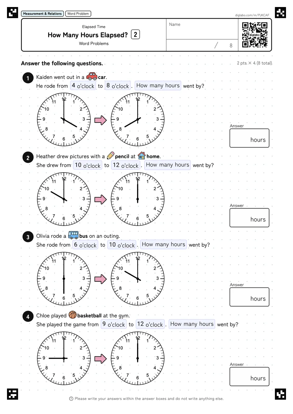 How Many Hours Elapsed? 2