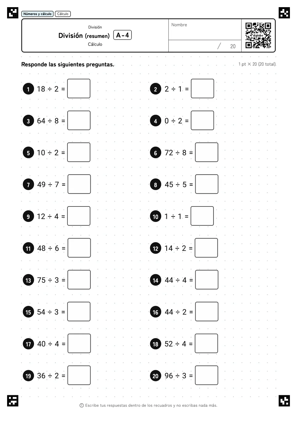 División (resumen) A-4