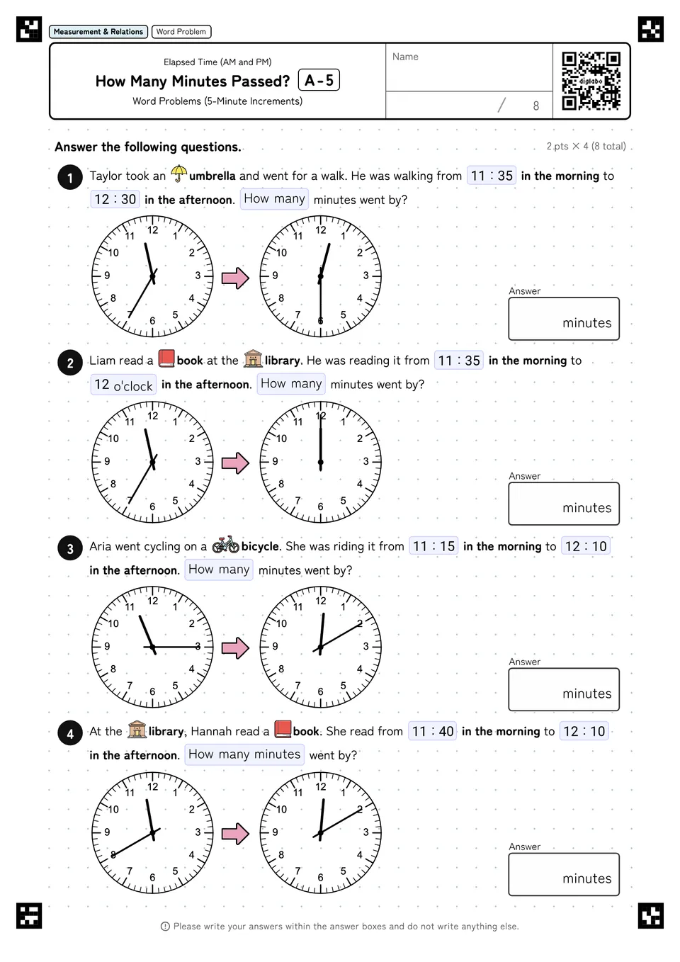 How Many Minutes Passed? A-5