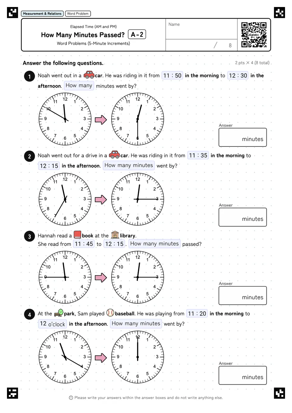 How Many Minutes Passed? A-2