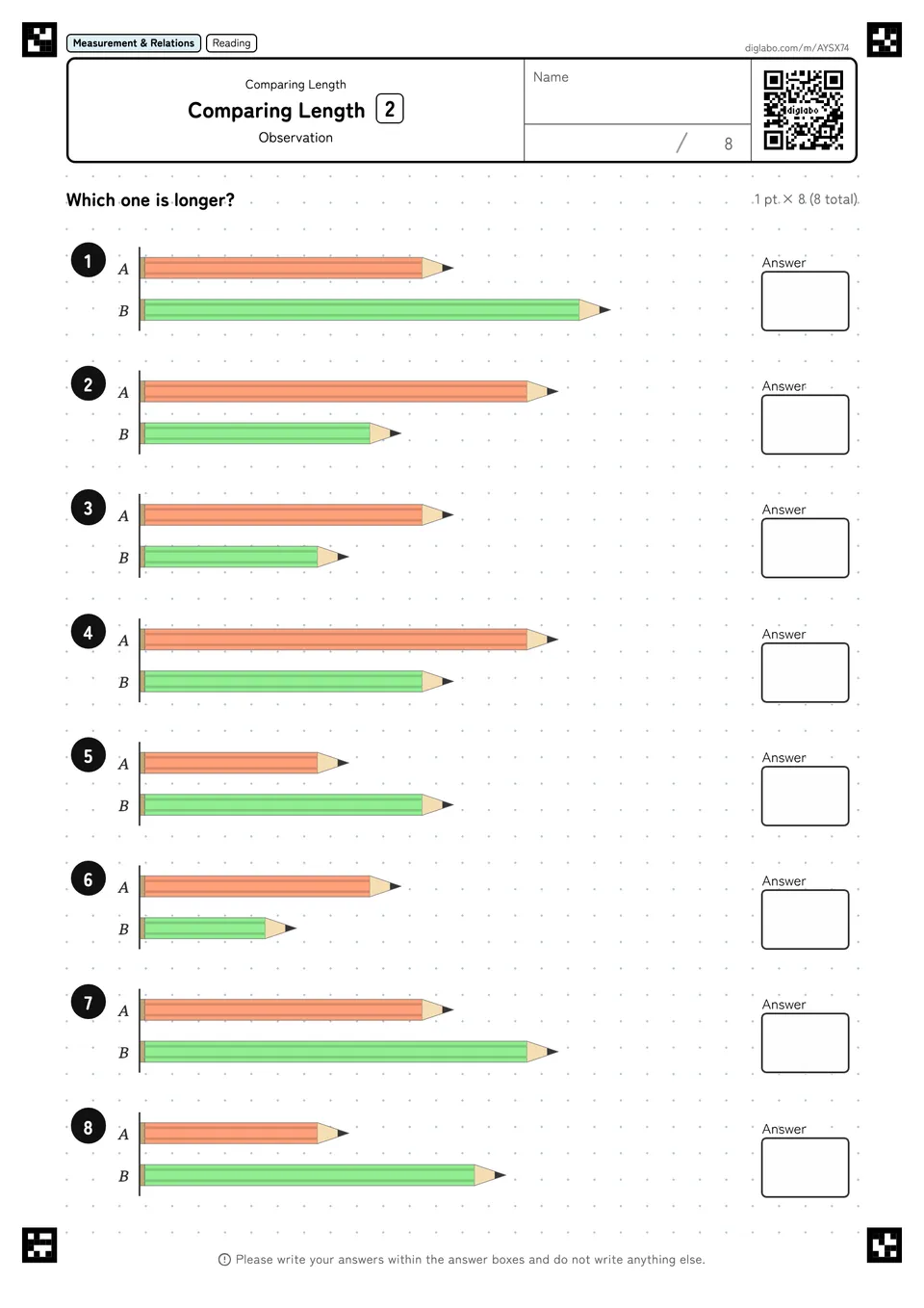 Comparing Length 2