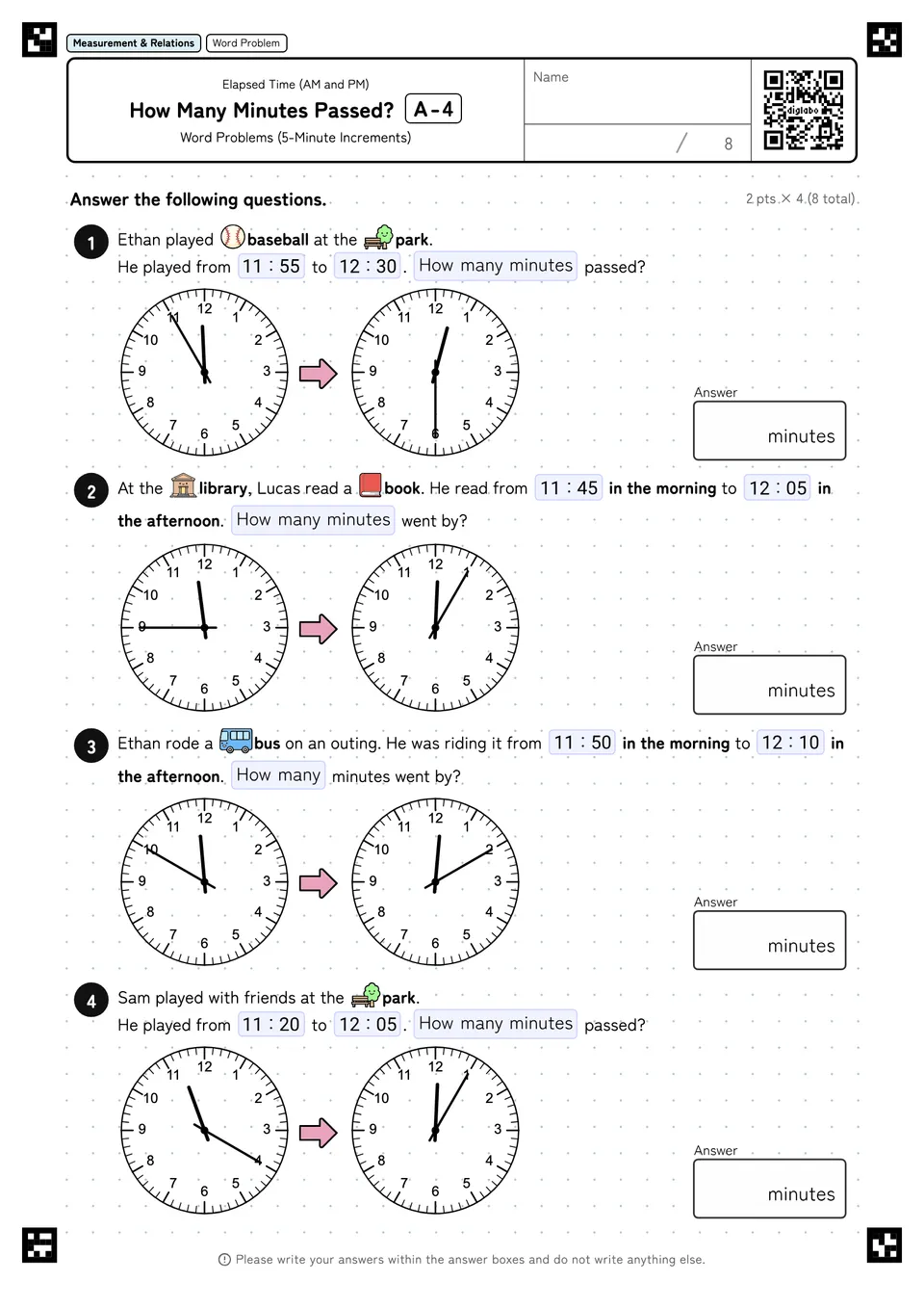 How Many Minutes Passed? A-4