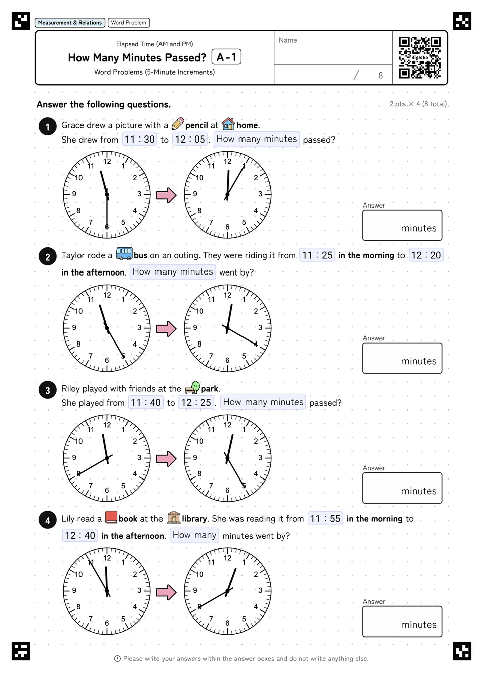 How Many Minutes Passed? A-1