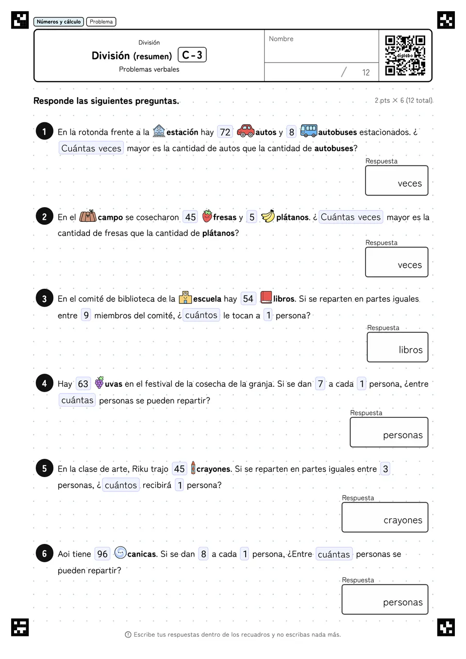 División (resumen) C-3