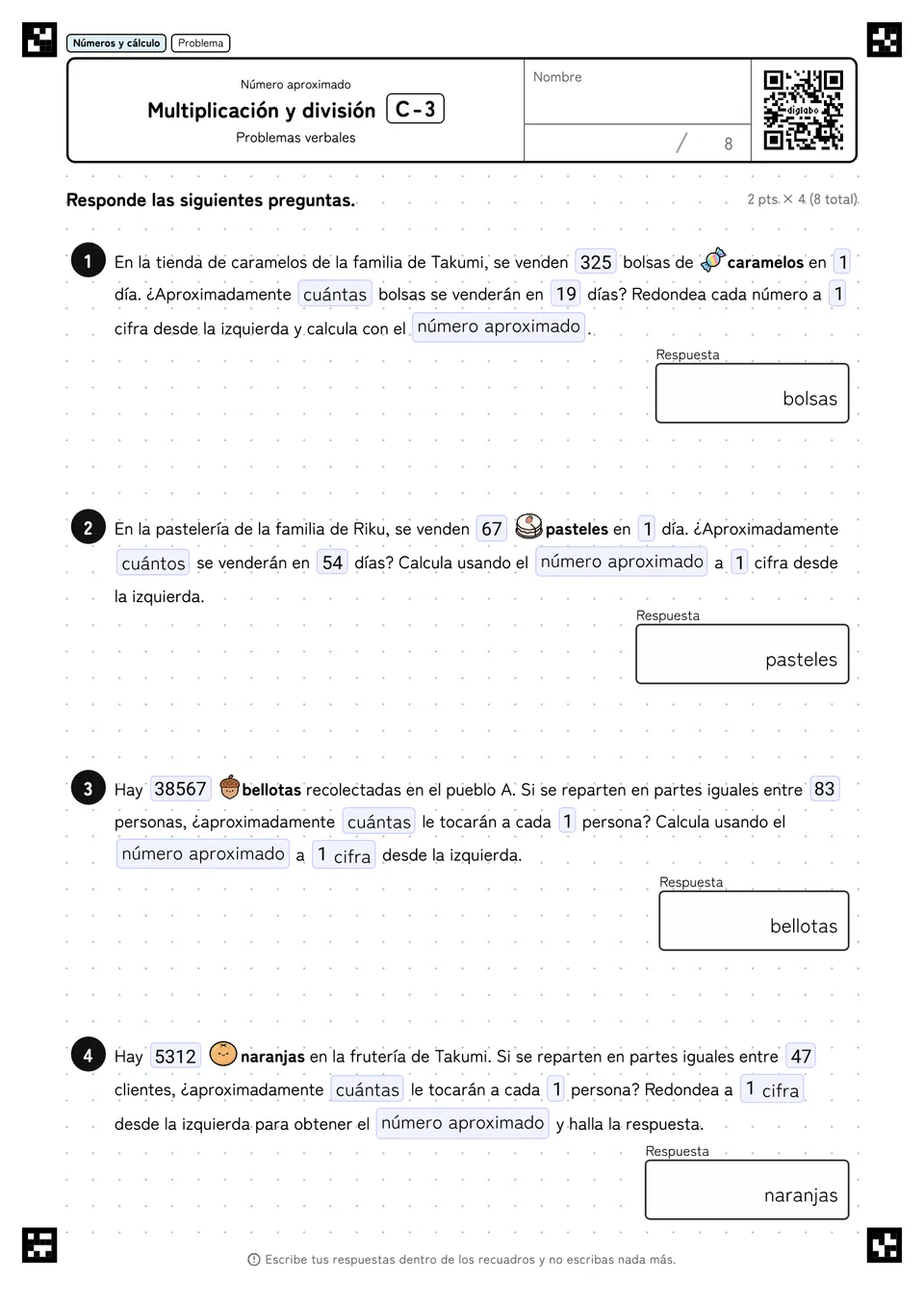 Multiplicación y división C-3