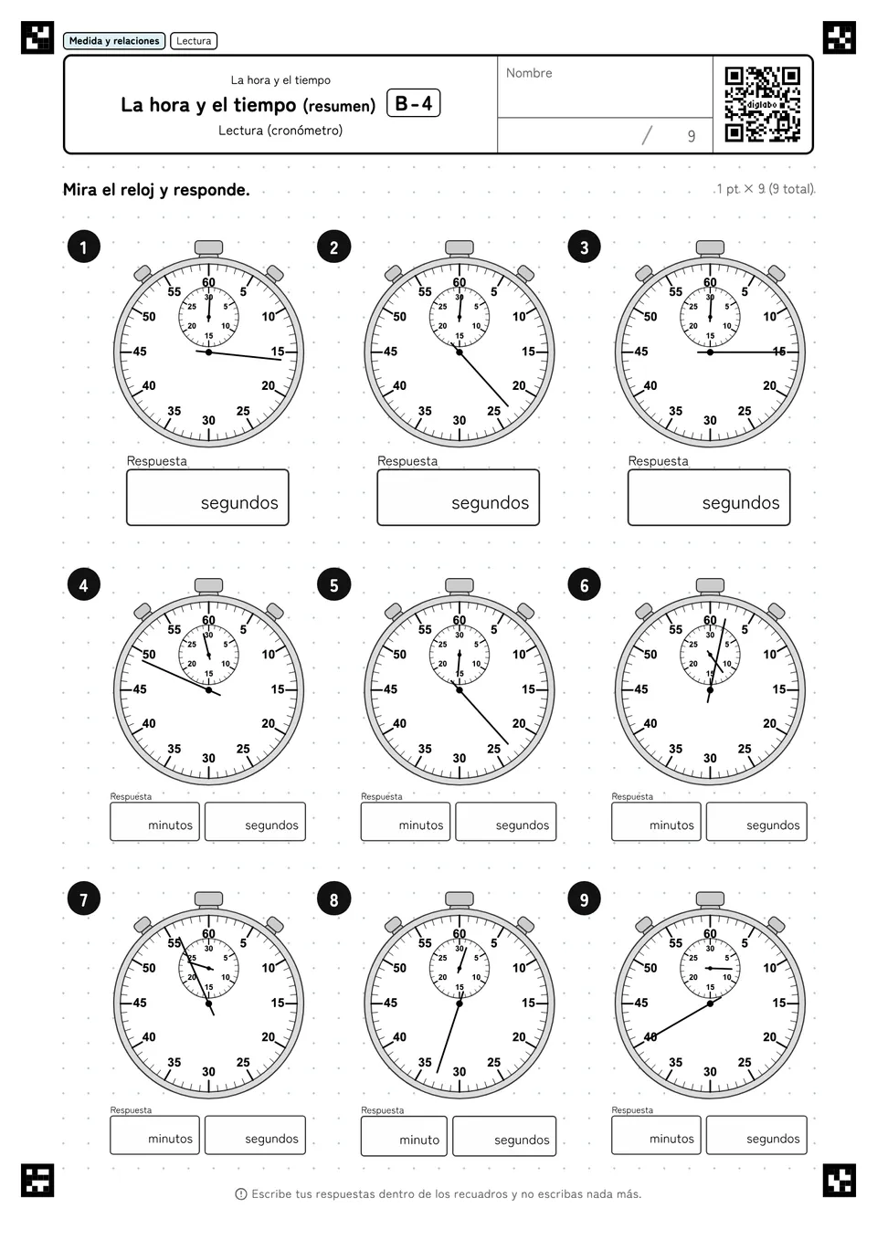 La hora y el tiempo (resumen) B-4
