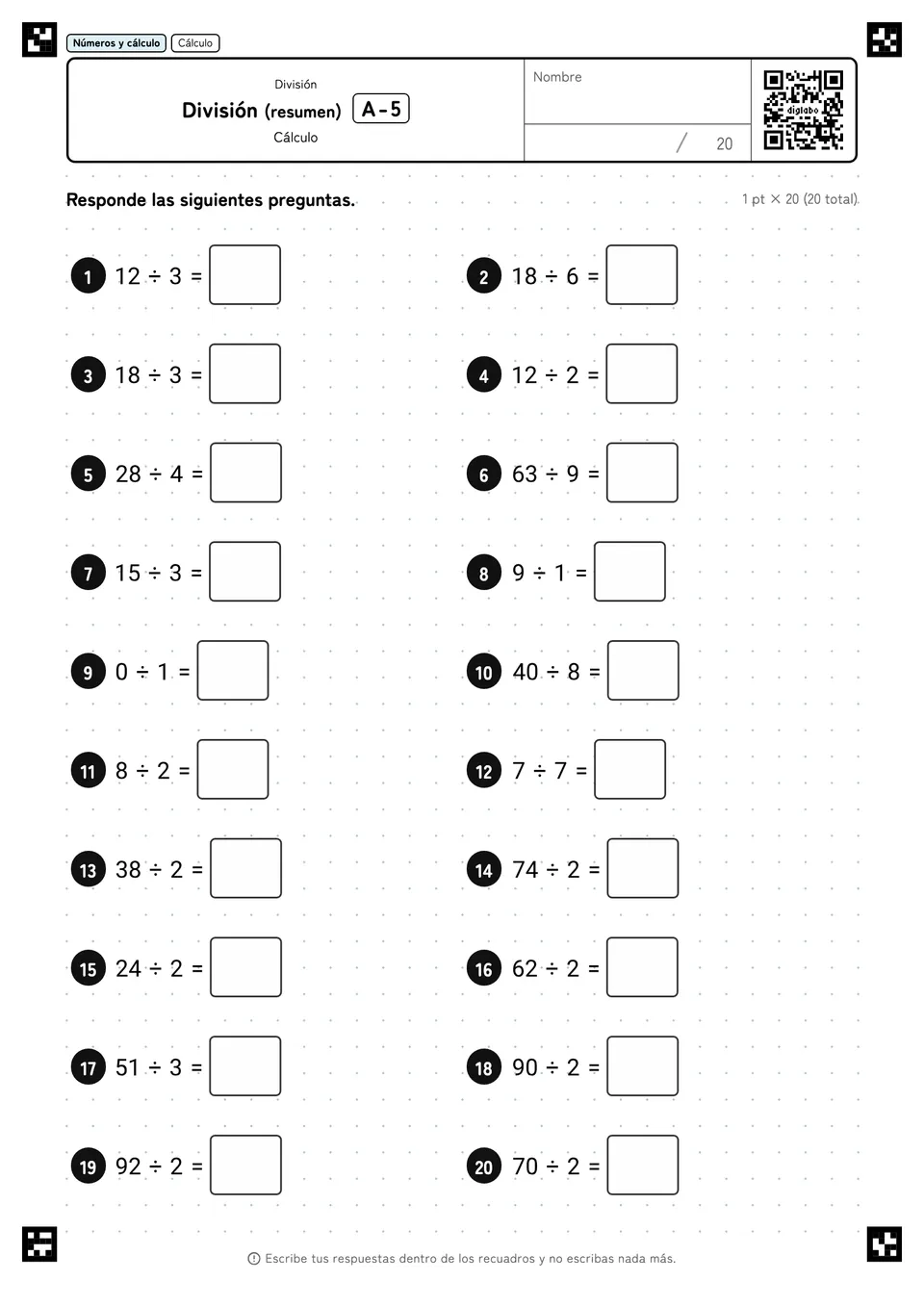 División (resumen) A-5