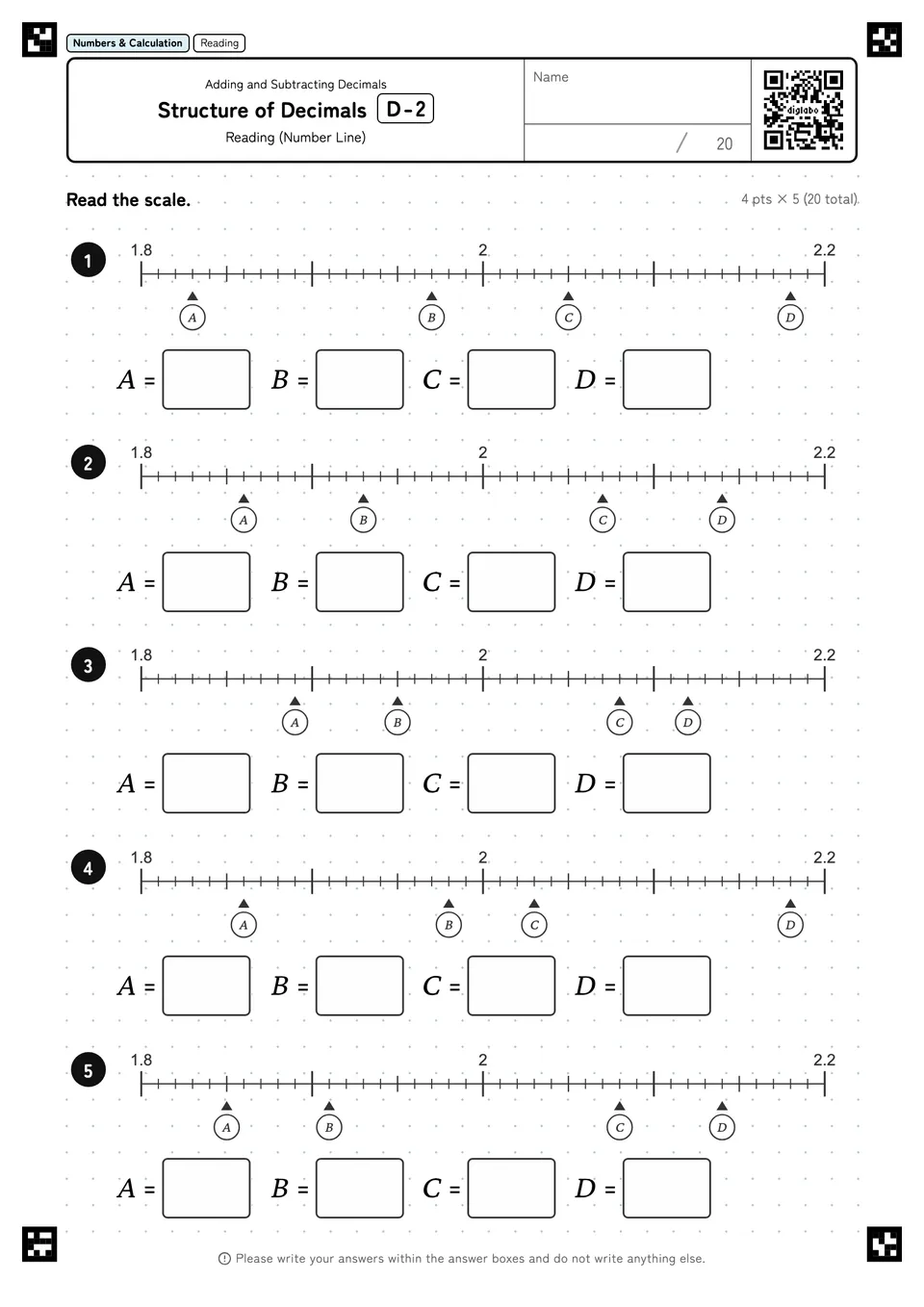 Structure of Decimals D-2