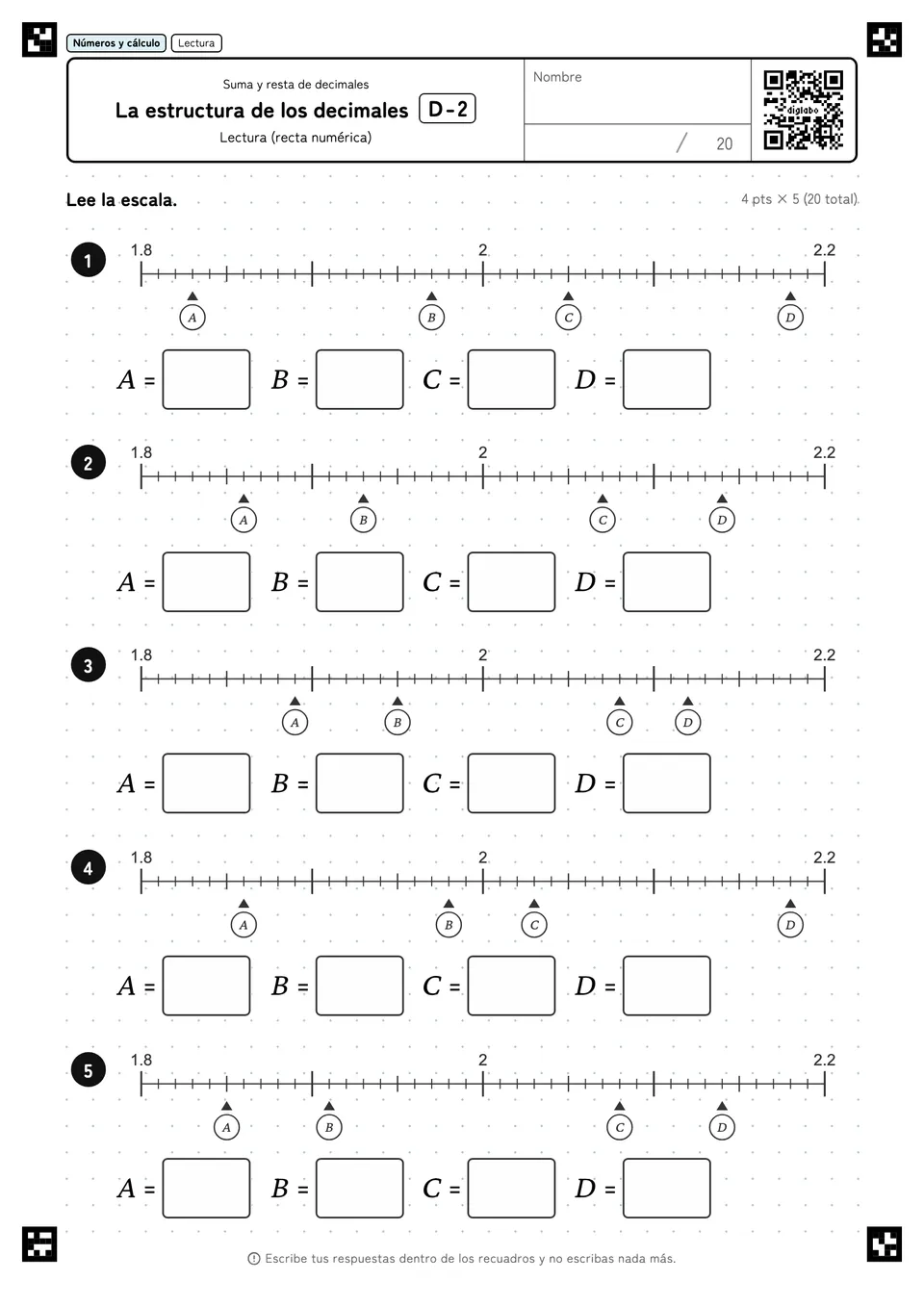 La estructura de los decimales D-2