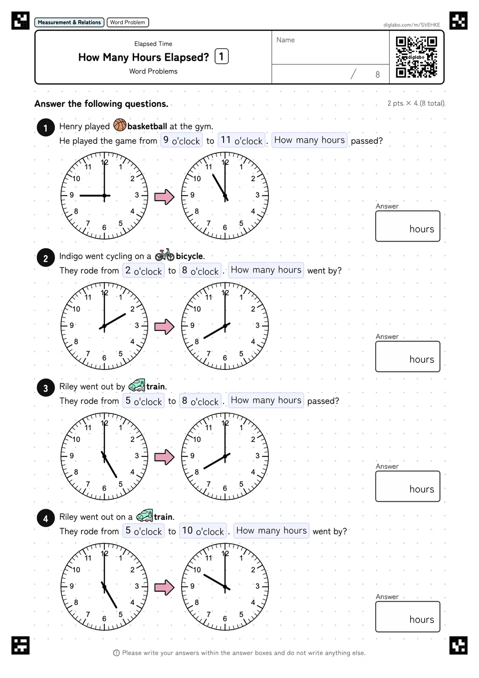 How Many Hours Elapsed? 1