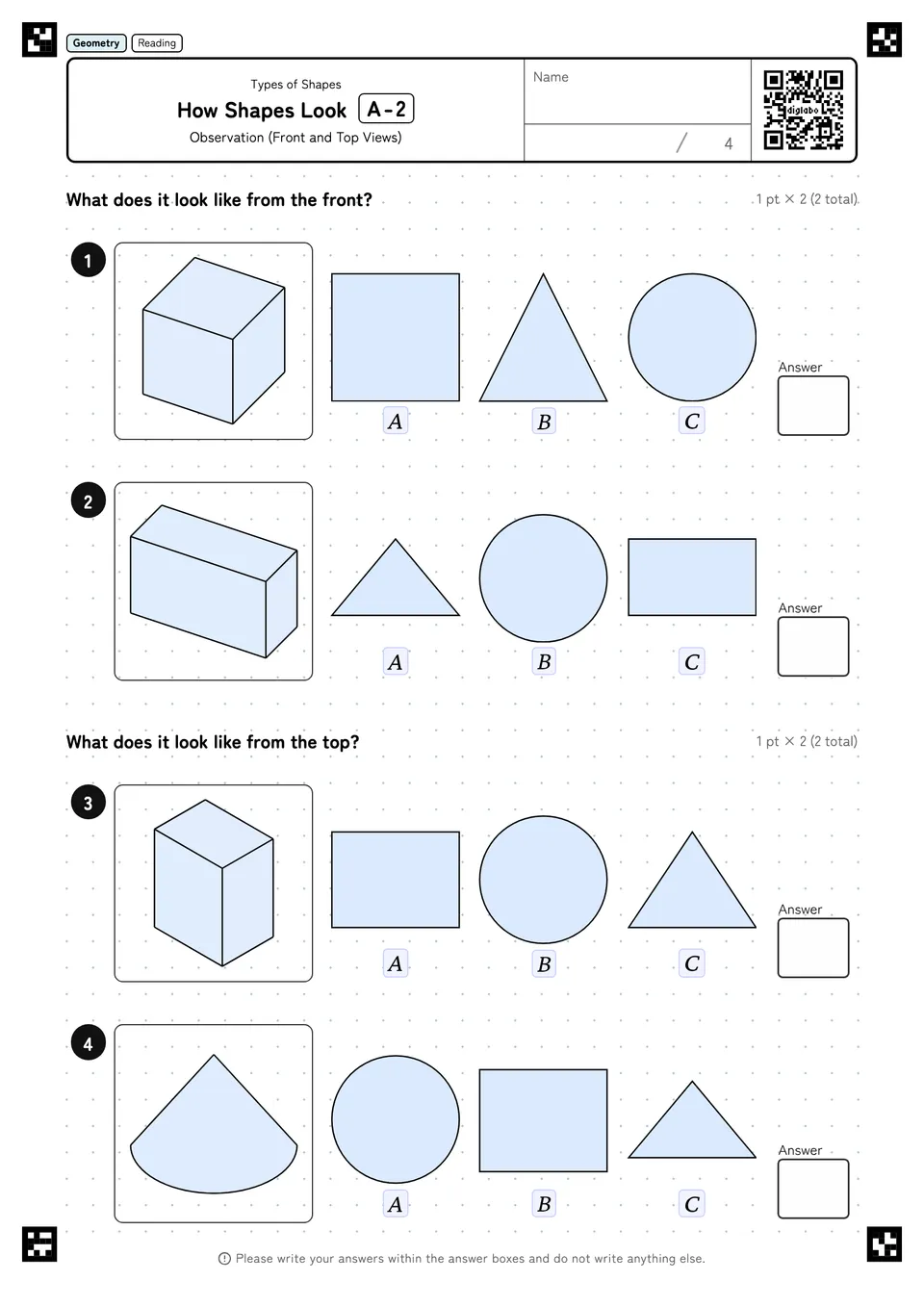 How Shapes Look A-2
