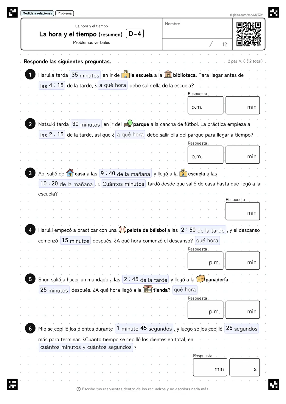 La hora y el tiempo (resumen) D-4