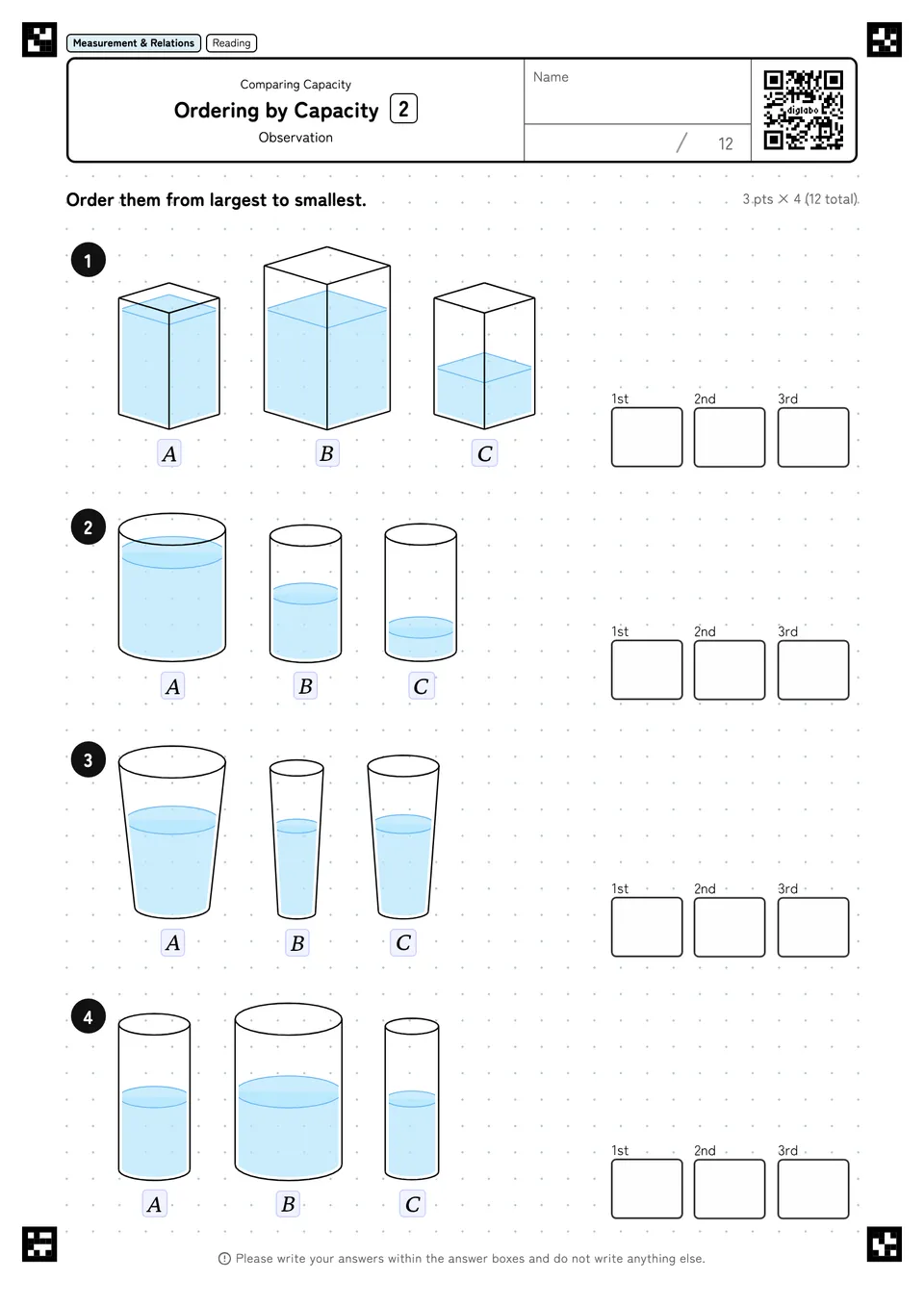 Ordering by Capacity 2